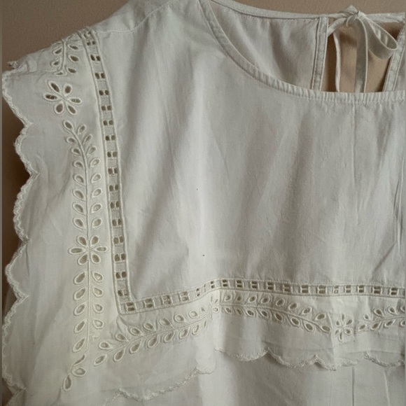 TREASURE & BOND Cutwork Yoke Crop
Cotton Blouse Ivory XL NWT Nordstrom SOLD OUT - Picture 3 of 16